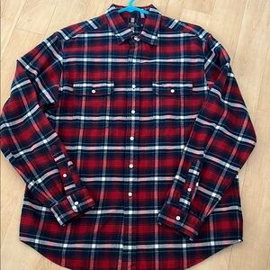 Polo by Ralph Lauren Red and Blue Plaid Casual Shirt